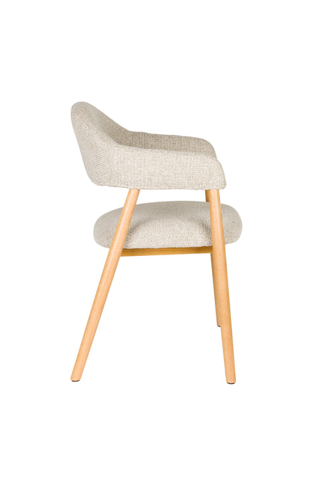 Fauteuil Indy Polyester Bruin 54x56 H81 cm SKU 1000582-Fauteuils-Creating Home