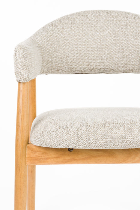 Fauteuil Indy Polyester Bruin 54x56 H81 cm SKU 1000582-Fauteuils-Creating Home