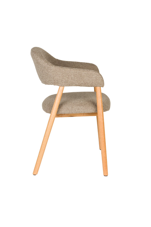 Fauteuil Indy Polyester Bruin 54x56 H81 cm SKU 1000583-Fauteuils-Creating Home