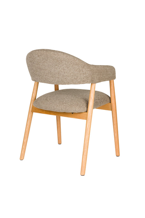 Fauteuil Indy Polyester Bruin 54x56 H81 cm SKU 1000583-Fauteuils-Creating Home