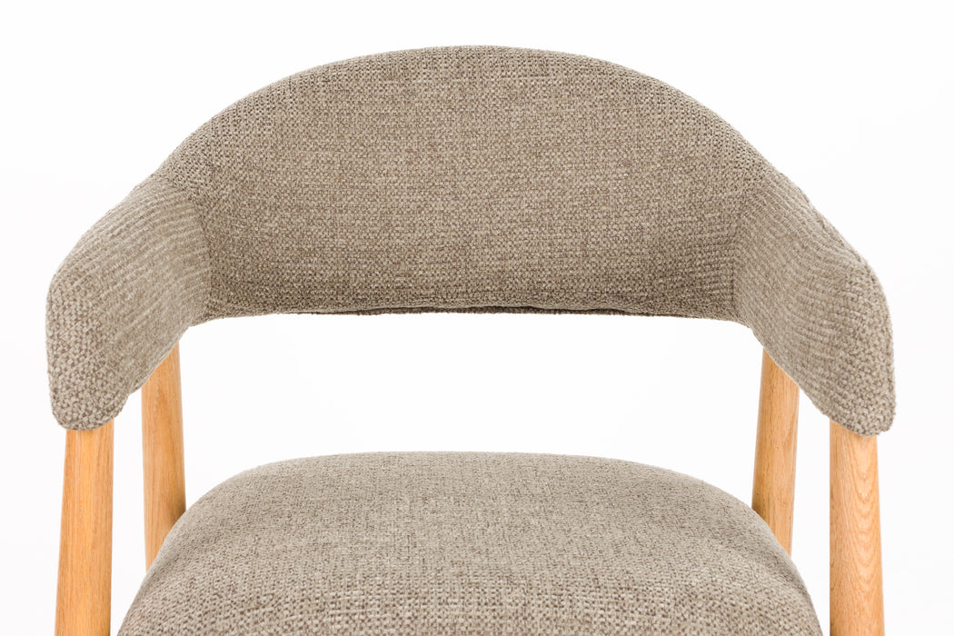 Fauteuil Indy Polyester Bruin 54x56 H81 cm SKU 1000583-Fauteuils-Creating Home