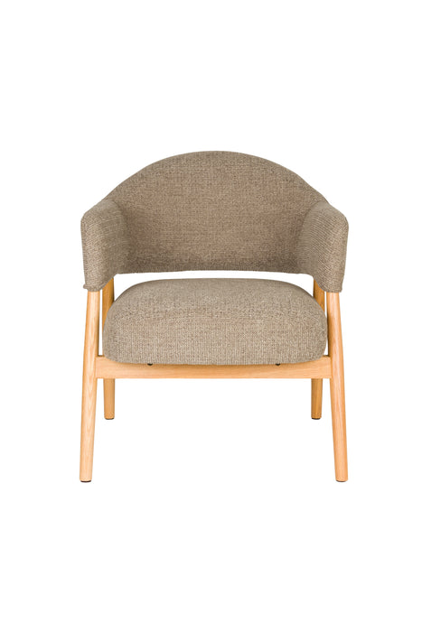 Fauteuil Indy Polyester Bruin 66.5x64 H76.5 cm SKU 1000585-Fauteuils-Creating Home