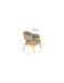 Fauteuil Indy Polyester Bruin 66.5x64 H76.5 cm SKU 1000585-Fauteuils-Creating Home