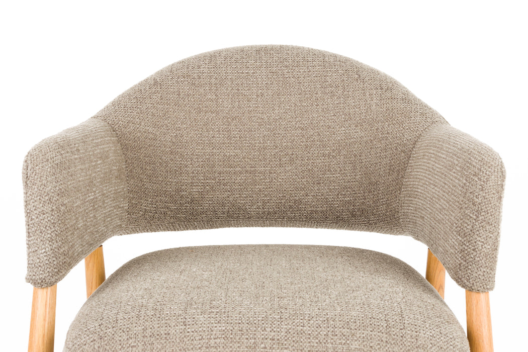 Fauteuil Indy Polyester Bruin 66.5x64 H76.5 cm SKU 1000585-Fauteuils-Creating Home