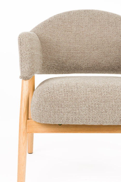 Fauteuil Indy Polyester Bruin 66.5x64 H76.5 cm SKU 1000585-Fauteuils-Creating Home