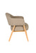 Fauteuil Indy Polyester Bruin 66.5x64 H76.5 cm SKU 1000585-Fauteuils-Creating Home