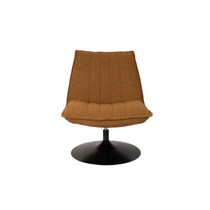 Fauteuil Jax Ochre Bouclé Acrylic,Polyester Geel 79x68 cm-Fauteuils-Creating Home