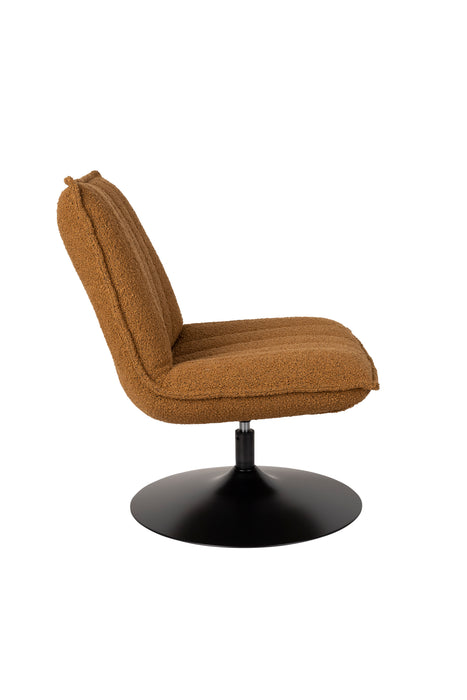 Fauteuil Jax Ochre Bouclé Acrylic,Polyester Geel 79x68 cm-Fauteuils-Creating Home
