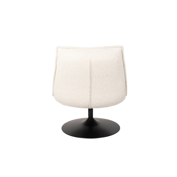 Fauteuil Jax Off White Bouclã© Acrylic,Polyester Wit 79x68 cm-Fauteuils-Creating Home