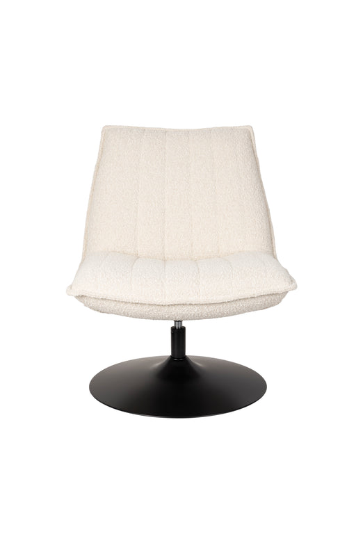Fauteuil Jax Off White Bouclã© Acrylic,Polyester Wit 79x68 cm-Fauteuils-Creating Home