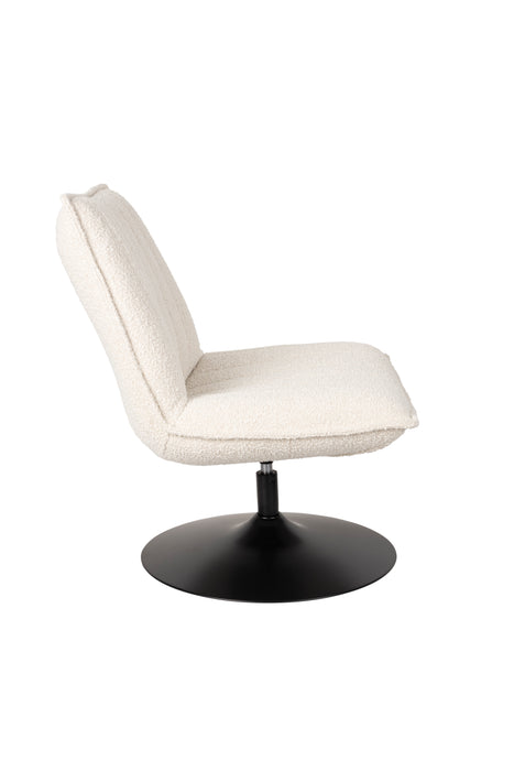 Fauteuil Jax Off White Bouclã© Acrylic,Polyester Wit 79x68 cm-Fauteuils-Creating Home