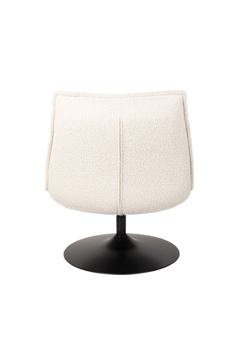 Fauteuil Jax Off White Bouclã© Acrylic,Polyester Wit 79x68 cm-Fauteuils-Creating Home