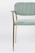 Fauteuil Jolien Goud/light Nylon en polyester Groen 56x61 cm-Fauteuils-Creating Home