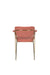 Fauteuil Jolien Goud/roze Nylon en polyester Roze 56x61 cm-Fauteuils-Creating Home