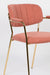 Fauteuil Jolien Goud/roze Nylon en polyester Roze 56x61 cm-Fauteuils-Creating Home