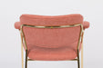 Fauteuil Jolien Goud/roze Nylon en polyester Roze 56x61 cm-Fauteuils-Creating Home