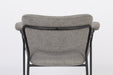 Fauteuil Jolien Zwart/grijs Nylon en polyester Grijs 56x61 cm-Fauteuils-Creating Home