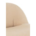 Fauteuil Krukje Teddy Fluweel Wit Warm Beige 88x78x72 cm-Fauteuils-J-Line