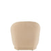 Fauteuil Krukje Teddy Fluweel Wit Warm Beige-Fauteuils-J-Line