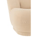 Fauteuil Krukje Teddy Fluweel Wit Warm Beige-Fauteuils-J-Line