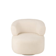 Fauteuil Lounge Seat Universe Foam/Stof Wit 83x77x77 cm-Fauteuils-J-Line