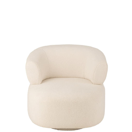 Fauteuil Lounge Seat Universe Foam/Stof Wit 83x77x77 cm-Fauteuils-J-Line