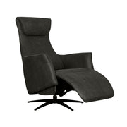 Fauteuil Lund Antraciet Kunstleder 2-Motorig Met 74x83x112 cm-Fauteuils-LABEL51