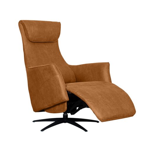 Fauteuil Lund - Cognac - Kunstleder - 2-Motorig - Met...-Fauteuils-LABEL51