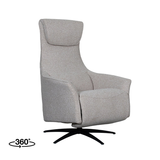 Fauteuil Lund - Naturel - Boucle - 2-Motorig - Met Massagefunctie-Fauteuils-LABEL51