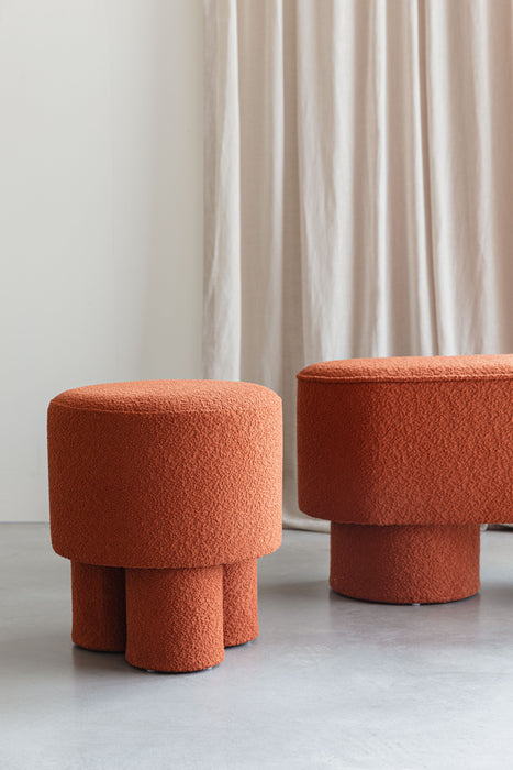 Fauteuil Marcos Polyester Bruin Ø40x44 cm-Fauteuils-Creating Home