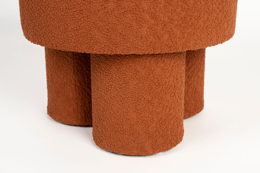 Fauteuil Marcos Polyester Bruin Ø40x44 cm-Krukken-Creating Home
