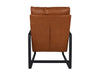 Fauteuil Miami-95x65x95-Cognac/Zwart-Leder/Metaal-Fauteuils-HSM Collection