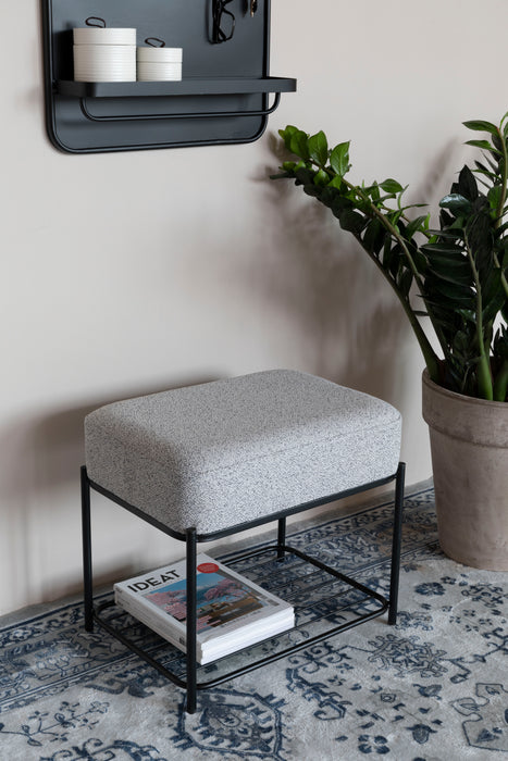 Fauteuil Milou Rectangular MDF,Pine hout,Polyester Grijs 50x35 cm-Krukken-Creating Home
