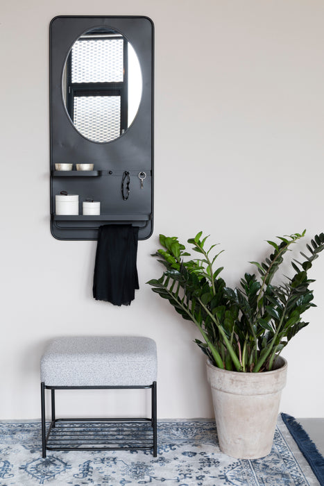 Fauteuil Milou Rectangular MDF,Pine hout,Polyester Grijs 50x35 cm-Krukken-Creating Home