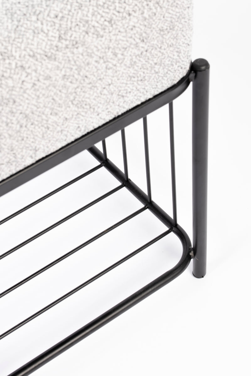 Fauteuil Milou Square MDF,Pine hout,Polyester Grijs 35x35 cm-Krukken-Creating Home