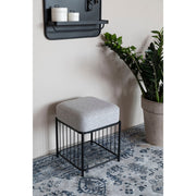Fauteuil Milou Square MDF,Pine hout,Polyester Grijs 35x35 cm-Krukken-Creating Home