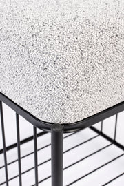Fauteuil Milou Square MDF,Pine hout,Polyester Grijs 35x35 cm-Krukken-Creating Home