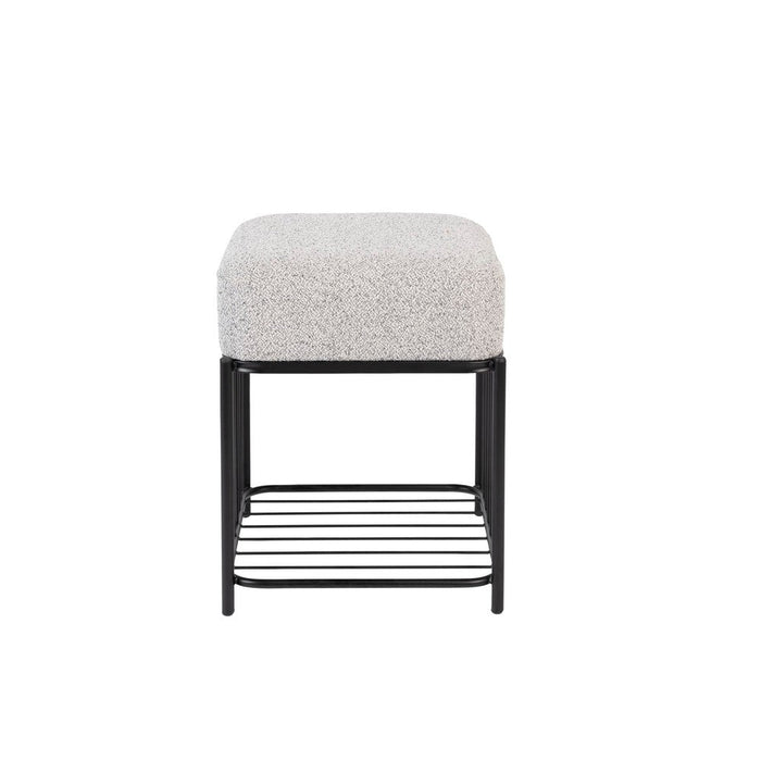 Fauteuil Milou Square MDF,Pine hout,Polyester Grijs 35x35 cm-Krukken-Creating Home