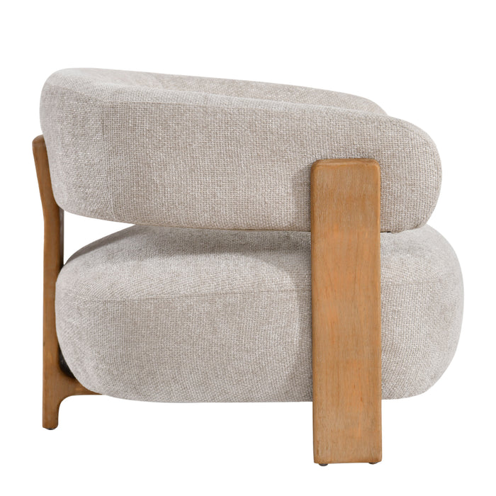 Fauteuil Mire Polyester Wit-Fauteuils-PTMD