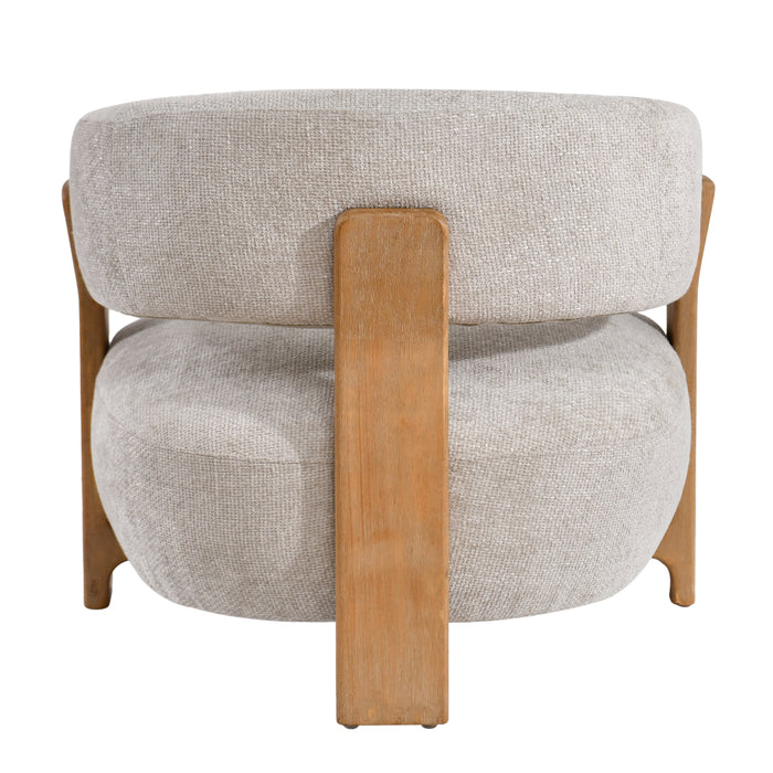 Fauteuil Mire Polyester Wit-Fauteuils-PTMD