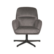 Fauteuil Moss Antraciet Velvet - 70x77x90 cm-Fauteuils-LABEL51