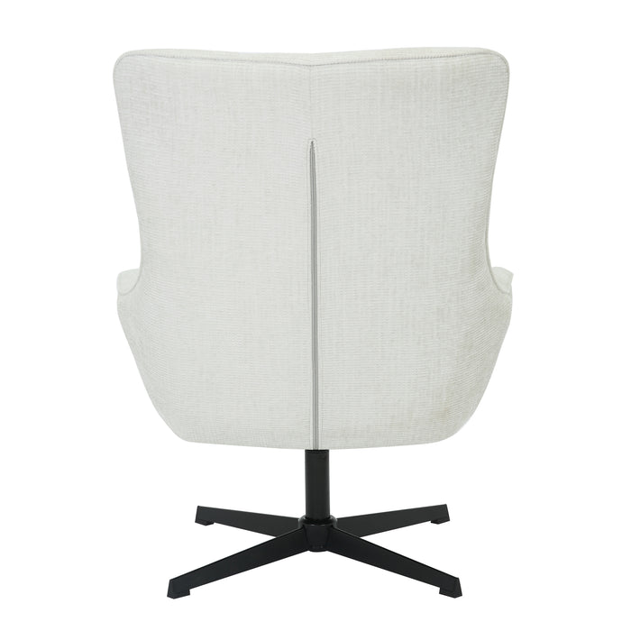 Fauteuil Naomi Parelwit Draaibaar 81 cm-Fauteuils-Livingfurn