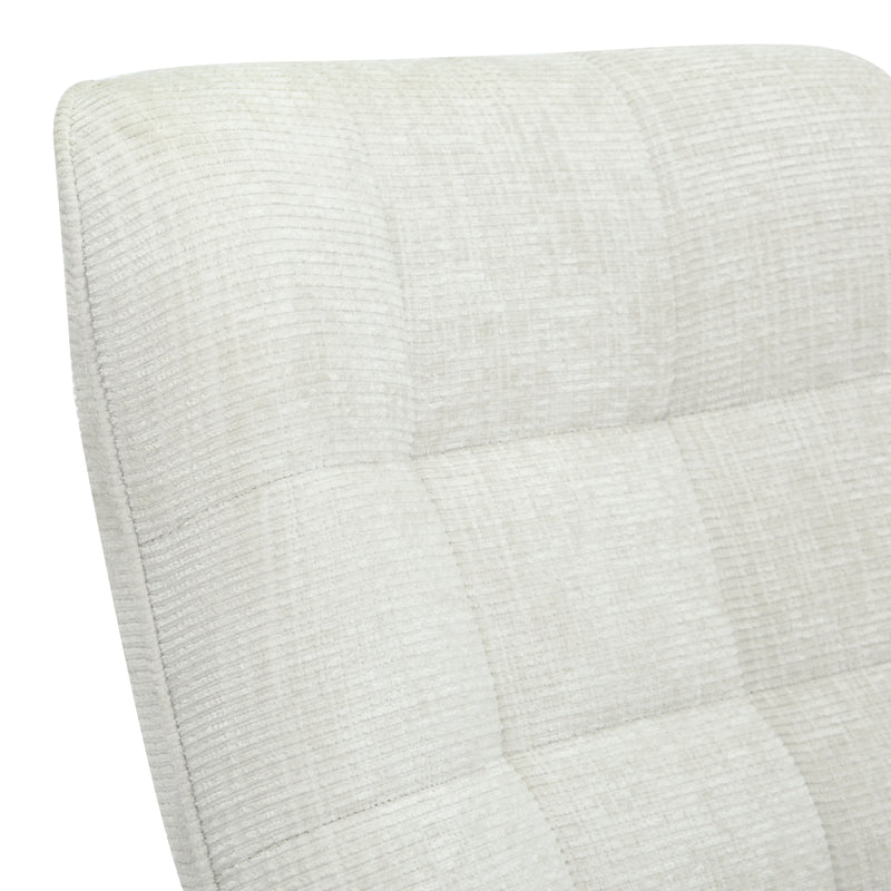 Fauteuil Naomi Parelwit Draaibaar 81 cm-Fauteuils-Livingfurn