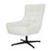 Fauteuil Naomi Parelwit Draaibaar 81 cm-Fauteuils-Livingfurn
