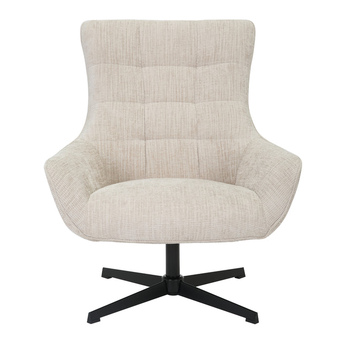Fauteuil Naomi Toffee Draaibaar 81 cm-Fauteuils-Livingfurn