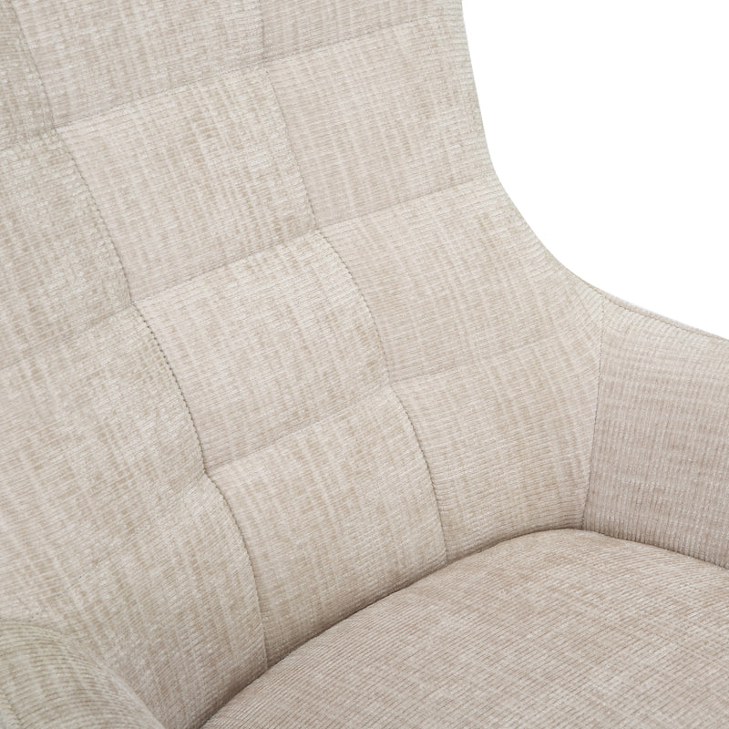 Fauteuil Naomi Toffee Draaibaar 81 cm-Fauteuils-Livingfurn