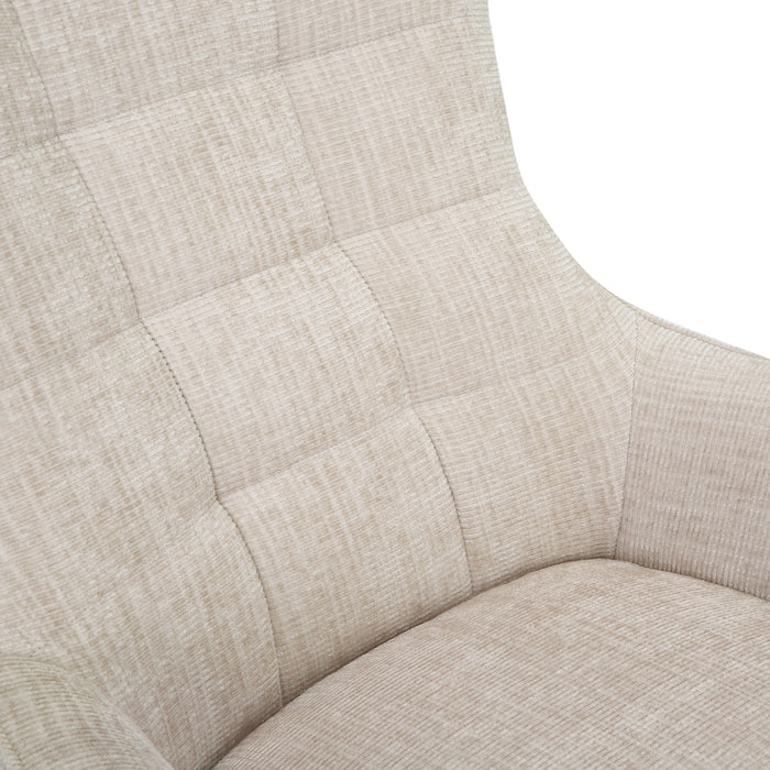 Fauteuil Naomi Toffee Draaibaar 81 cm-Fauteuils-Livingfurn