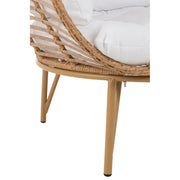 Fauteuil Naturel Cloth Ovaal 110 cm 110x115x148 cm-Fauteuils-J-Line