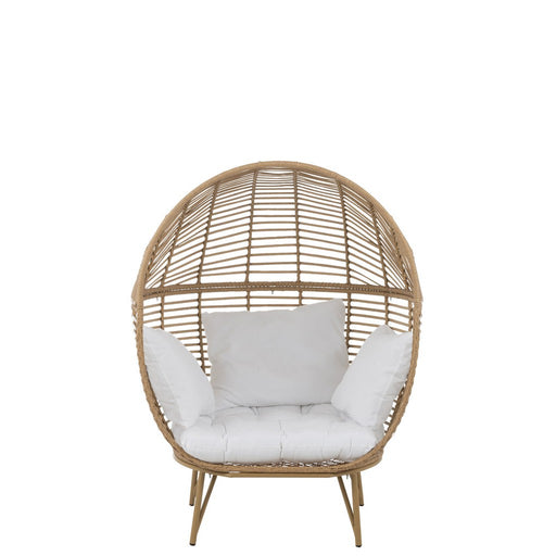 Fauteuil Naturel Cloth Ovaal 110 cm-Fauteuils-J-Line