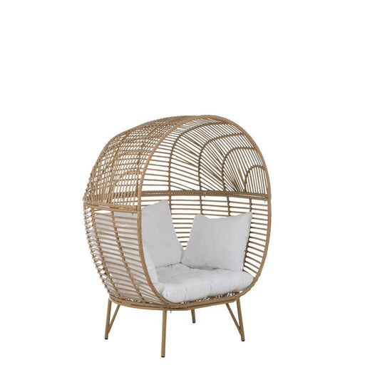 Fauteuil Naturel Cloth Ovaal 110 cm-Fauteuils-J-Line